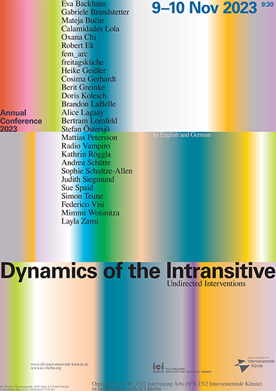 Poster Dynamics of the intrasitive